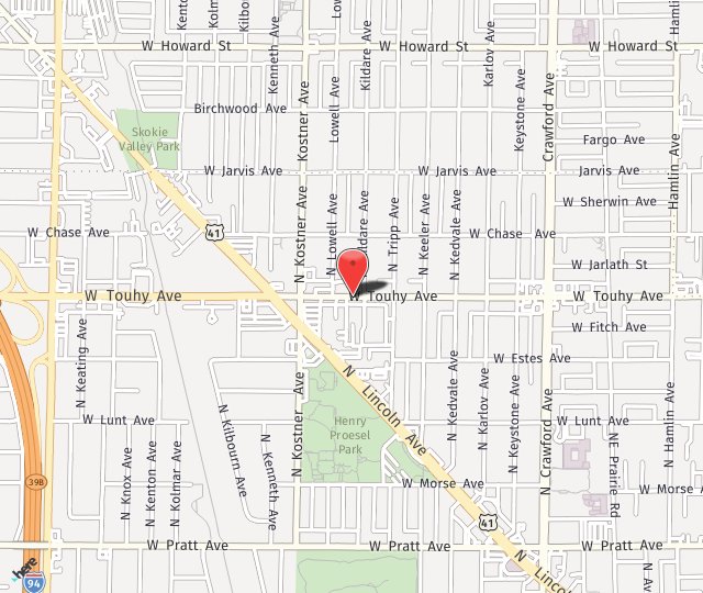 Location Map: 4318 West Touhy Avenue Lincolnwood, IL 60712